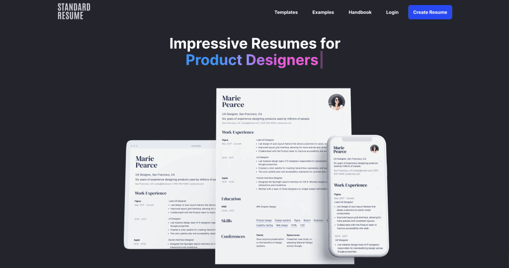 Standard Resume