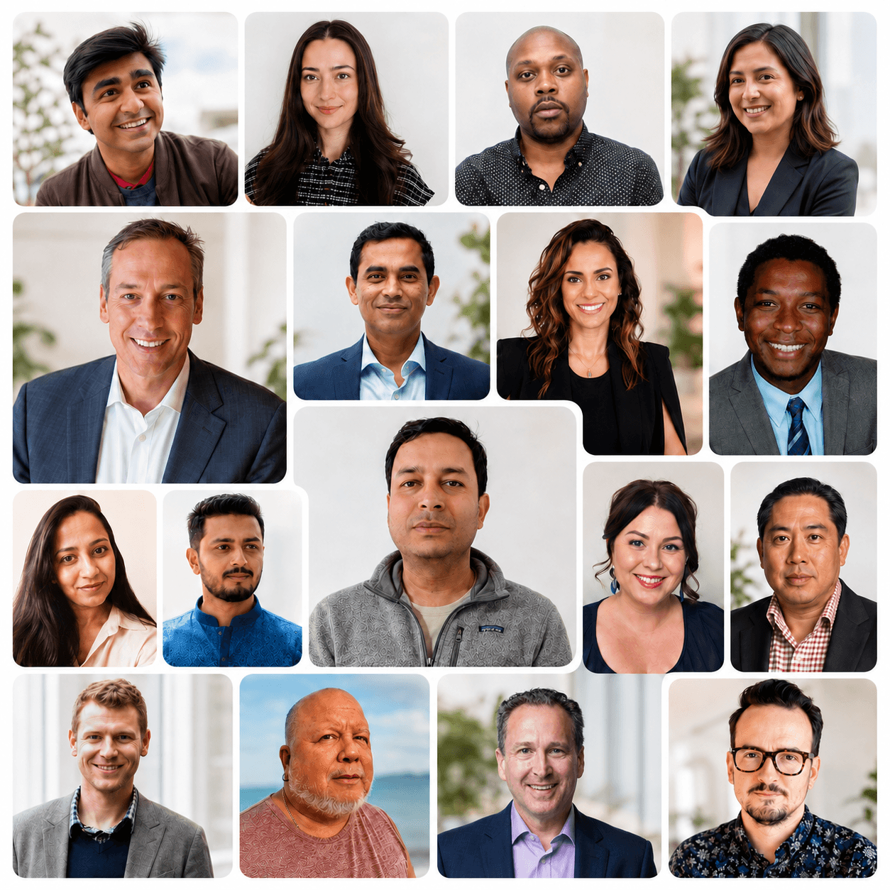 Collage of Upplai customers who used the AI resume optimizer to get more interviews.