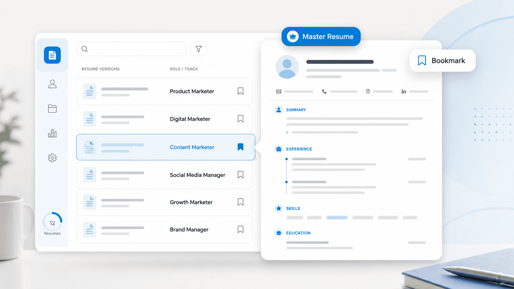 How to Bookmark and Reuse Resumes for Different Role Types video placeholder